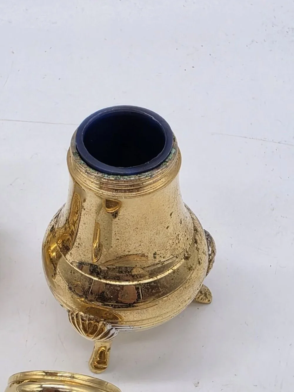 Electroplated 24K Gold Salt & Pepper Shakers Elegant Wedding Holiday Vintage